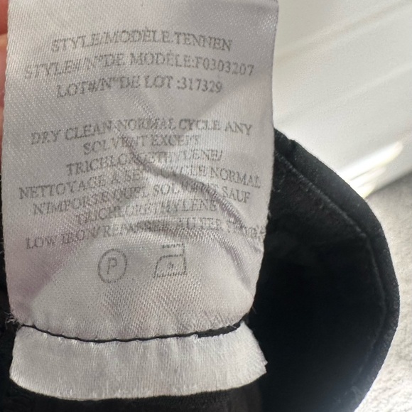 Theory Linen Blend Wide Leg Crop Pants Black‎ Womens Size 2 Drawstring - Picture 5 of 7